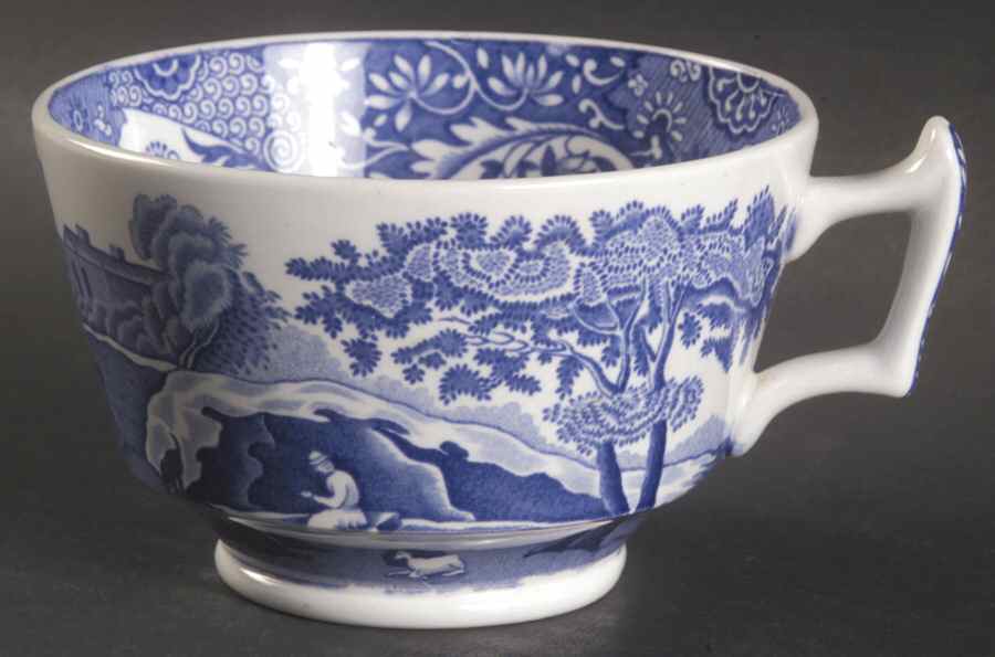Blue Italian Footed Cup by Spode-1