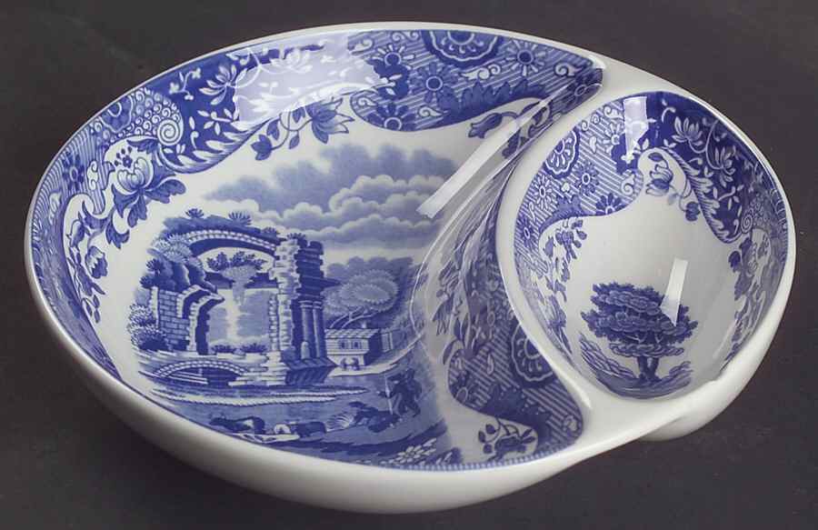 Blue Italian Olive Dish by Spode-1