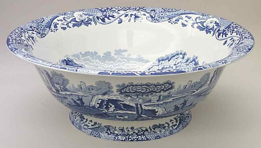 Blue Italian 128 Oz Pitcher and Bowl, Bowl Only by Spode-1