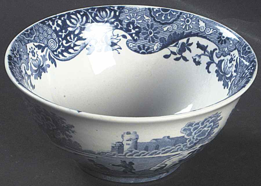 Blue Italian Potpourri/Nut/Chip Bowl by Spode-1