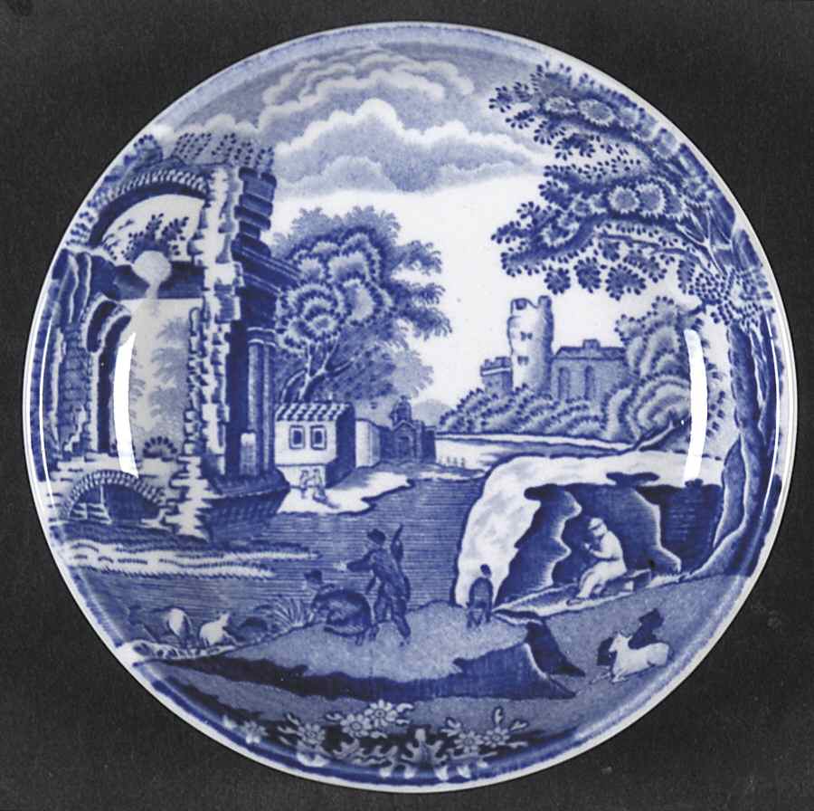 Blue Italian Soy Sauce Dish by Spode-1