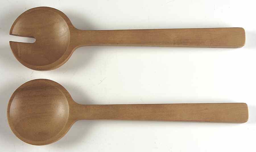 Blue Italian Wood Solid 2-Piece Salad Set by Spode-1