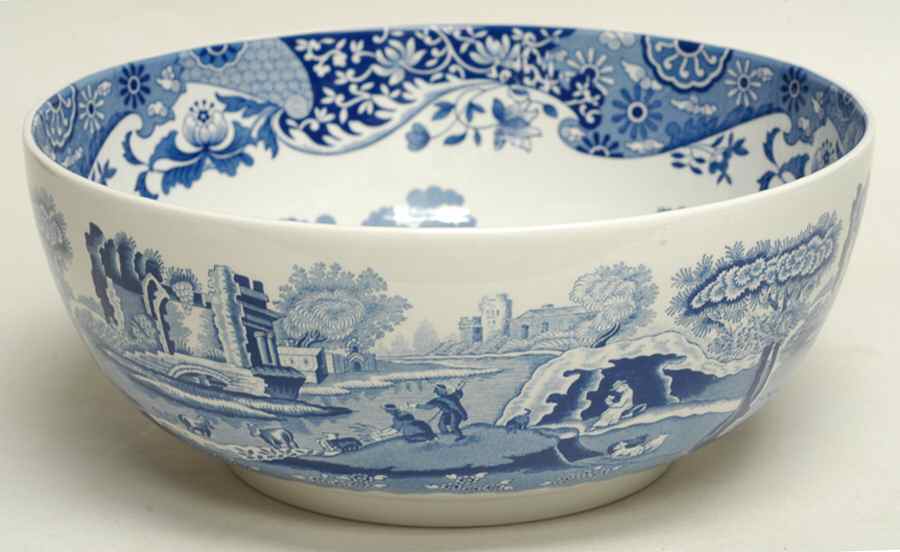 Blue Italian 9" Salad Serving Bowl by Spode-1