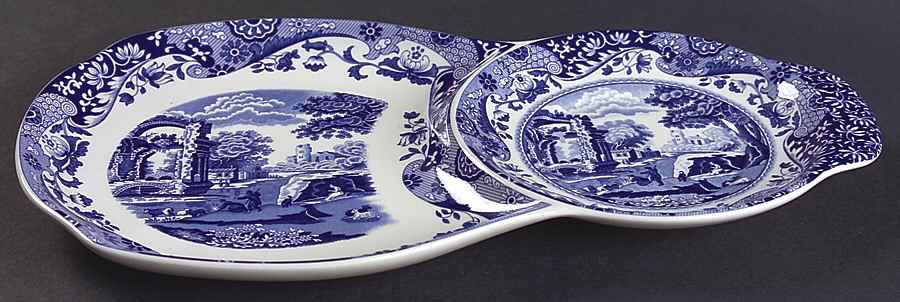 Blue Italian Tea Tray (aka Snack) by Spode-1