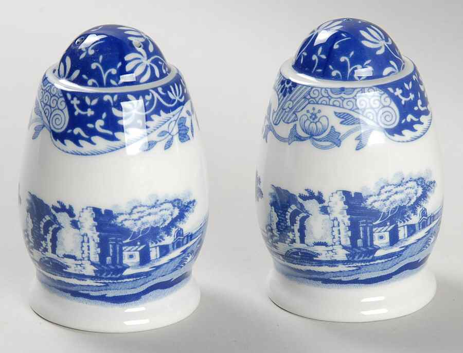 Blue Italian Salt & Pepper Set by Spode-1