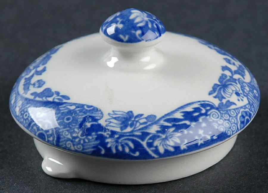 Blue Italian Lid for Miniature Kettle by Spode-1