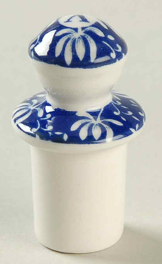 Blue Italian Stopper for Vinegar "V" by Spode-1