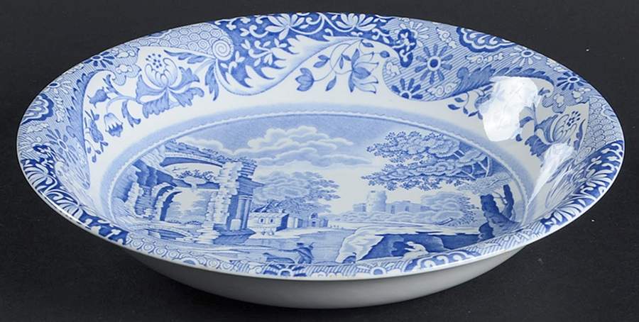 Blue Italian Coupe Soup Bowl by Spode-1