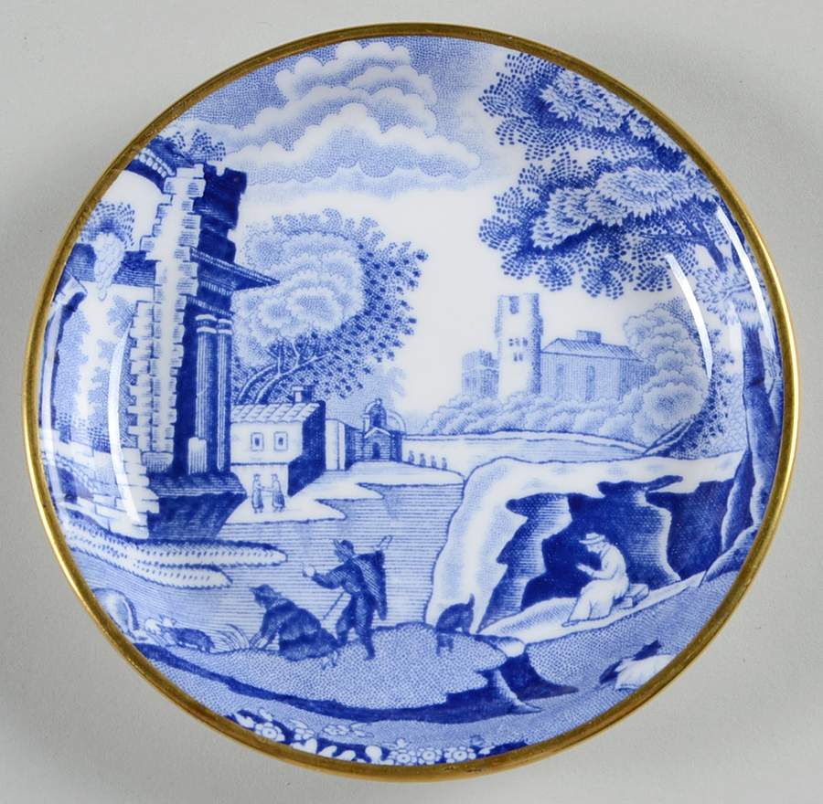 Blue Italian (Regimental) Coaster by Spode-1