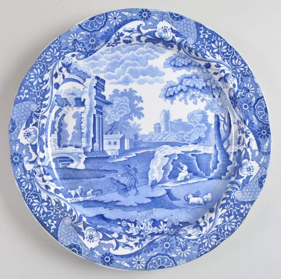 Blue Italian (Older) 12" Chop Plate (Round Platter) by Spode-1