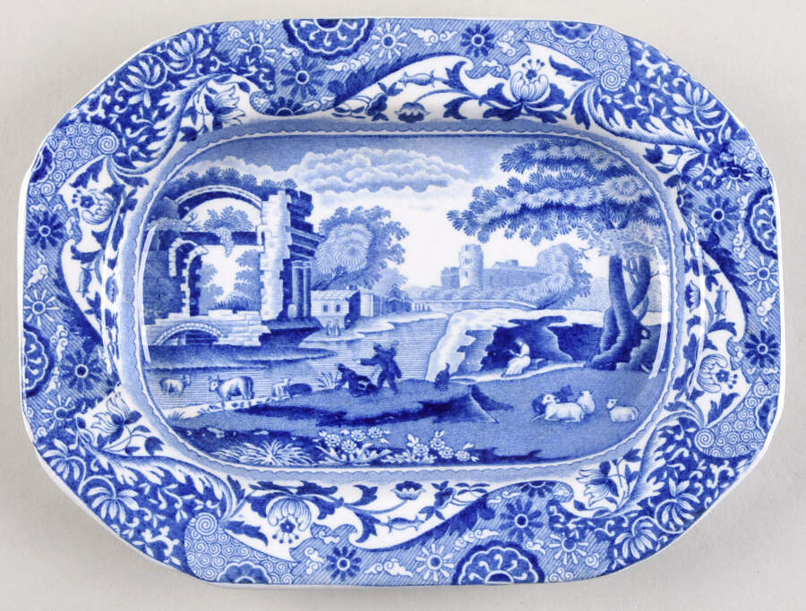 Blue Italian (Older) Relish by Spode-1