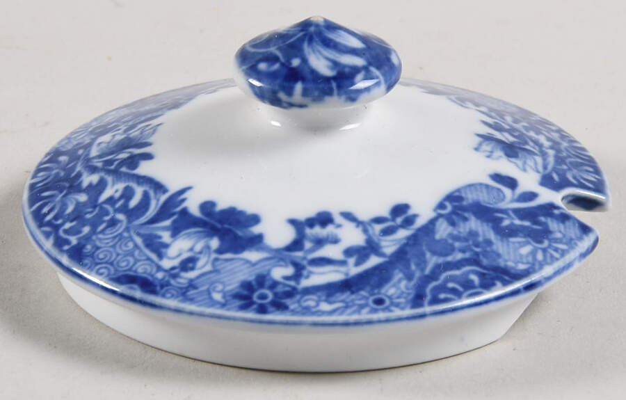 Blue Italian (Older) Lid for Mustard Jar by Spode-1