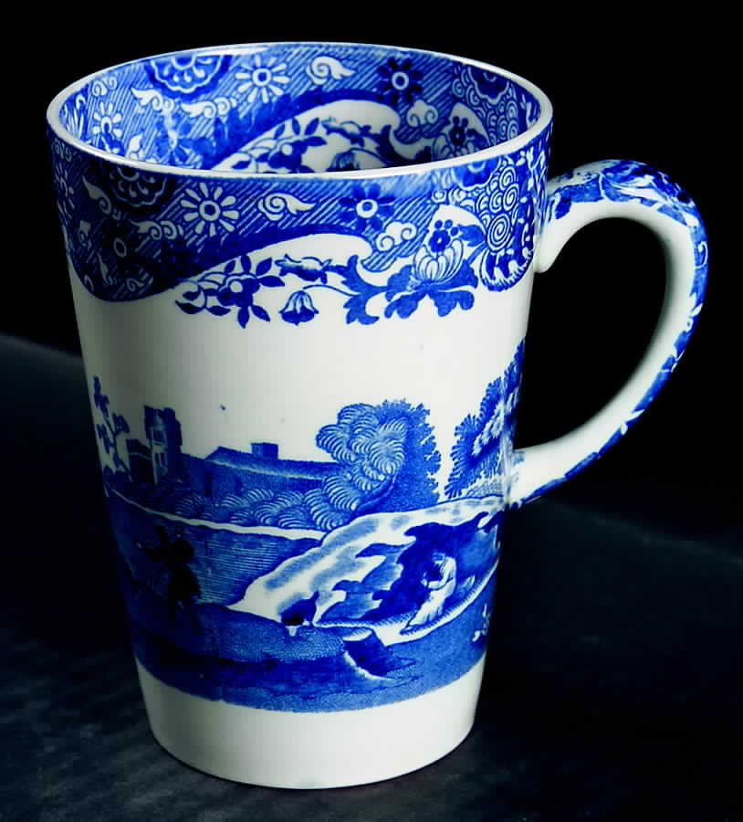 Blue Italian (Older) Beaker (English Mug) by Spode-1