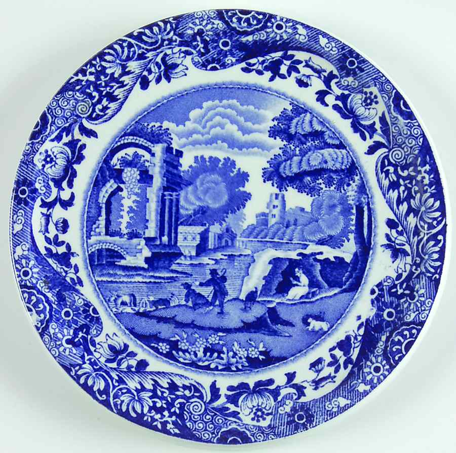 Blue Italian (Older) Tea Tile by Spode-1