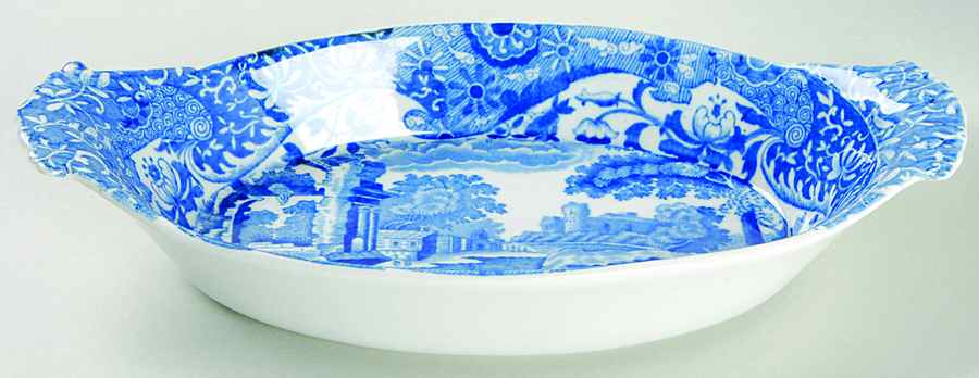 Blue Italian (Older) 7" Augratin by Spode-1