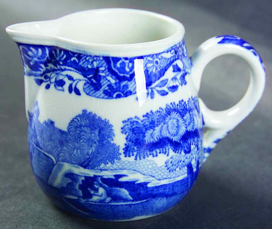 Blue Italian (Older) Individual Creamer by Spode-1
