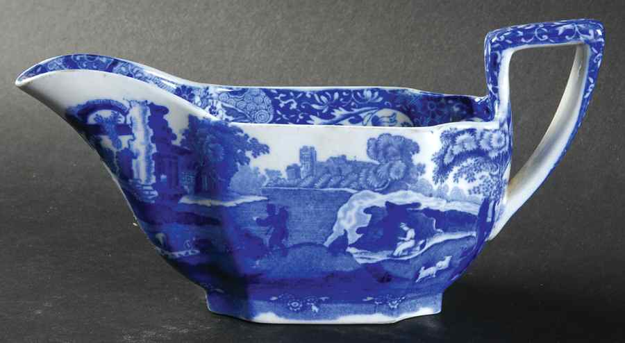 Blue Italian (Older) Gravy Boat by Spode-1