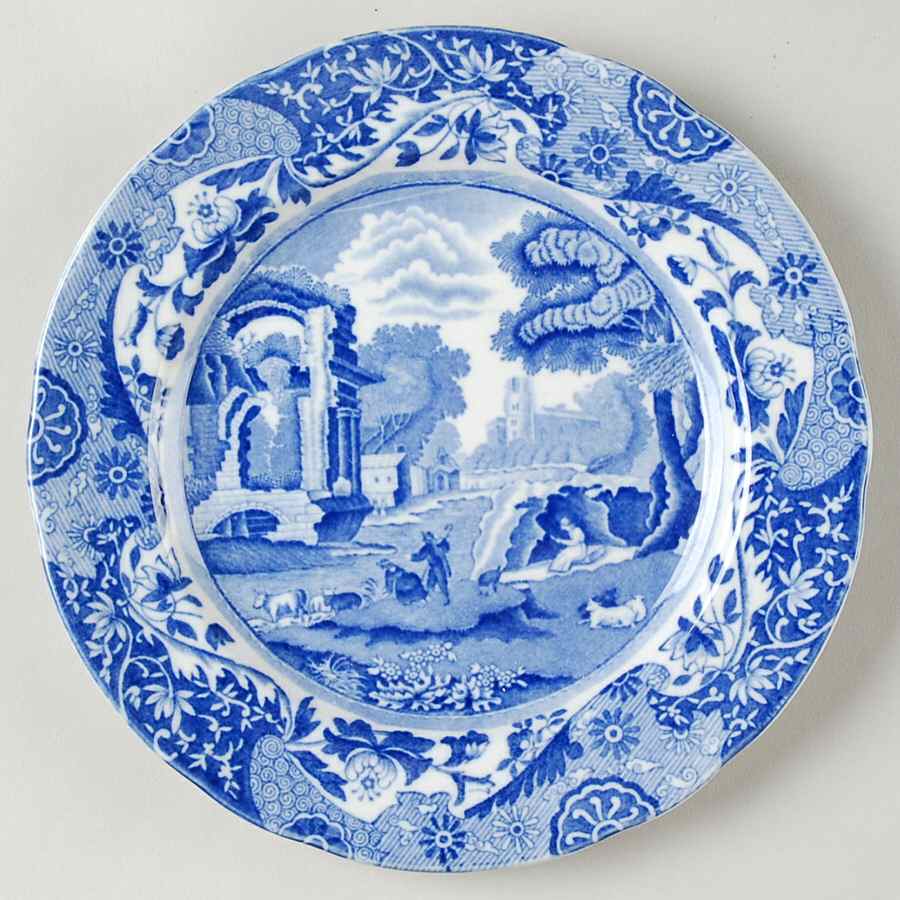 Blue Italian (Older) Salad Plate by Spode-1