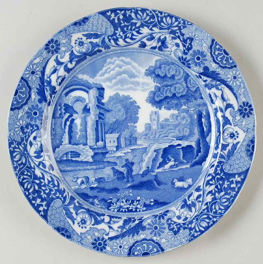 Blue Italian (Older) Salad Plate by Spode-1
