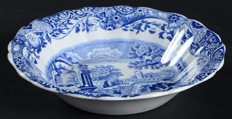 Blue Italian (Older) Fruit/Dessert (Sauce) Bowl by Spode-1