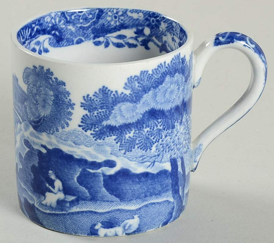 Blue Italian (Older) Flat Demitasse Cup by Spode-1