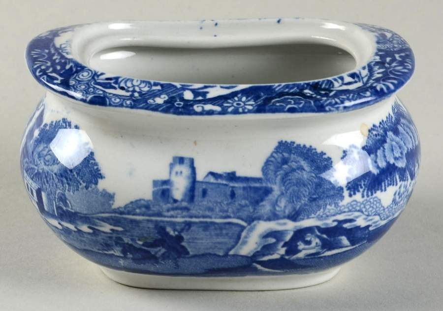 Blue Italian (Older) Mini Sugar Bowl No Lid by Spode-1