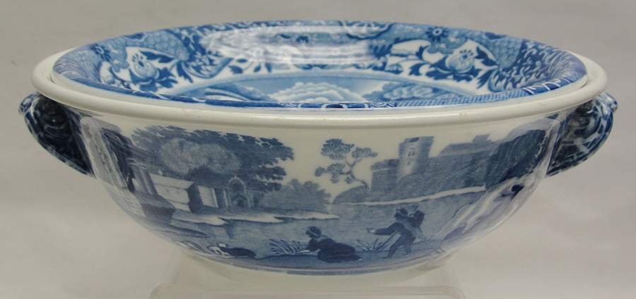 Blue Italian (Older) Drainer & Bowl Set by Spode-1