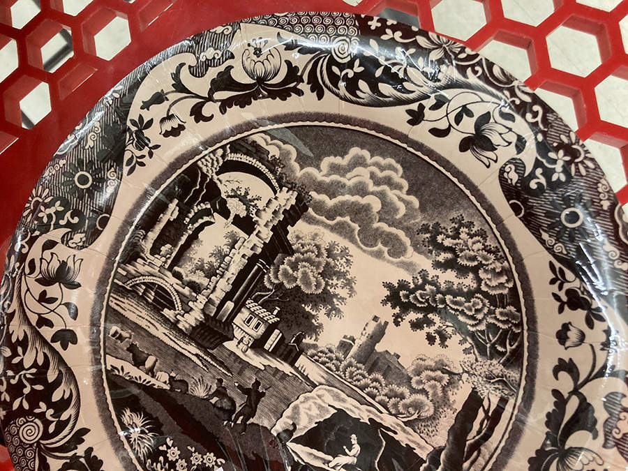 Black Italian (Pack of 8) Paper Luncheon/Dessert Plates by Spode-1