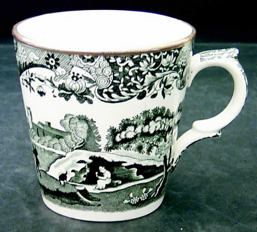Black Italian Mug by Spode-1