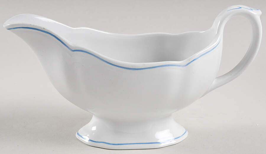 Blue Marlborough Gravy Boat by Spode-1