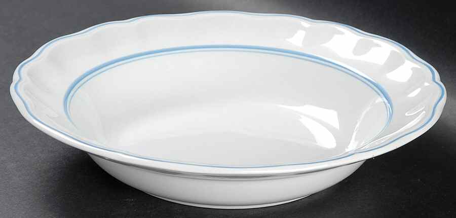 Blue Marlborough Rim Soup Bowl by Spode-1