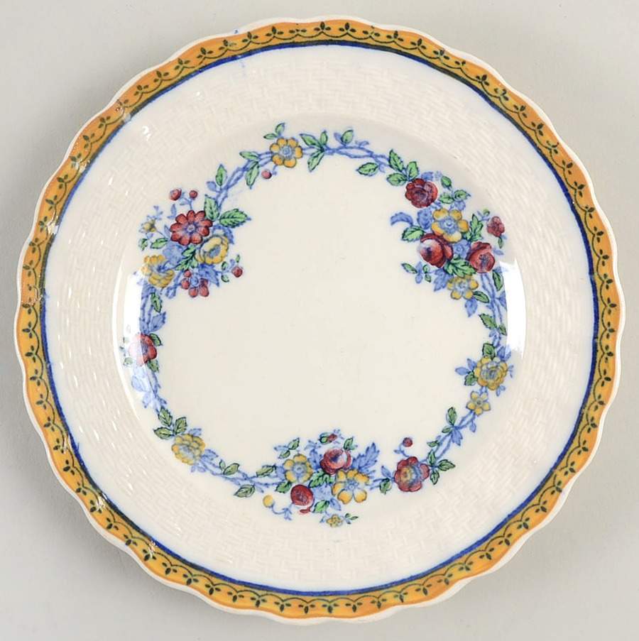 Blue Rambler Bread & Butter Plate by Spode-1