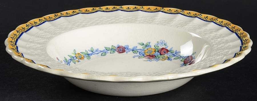 Blue Rambler Rim Soup Bowl by Spode-1