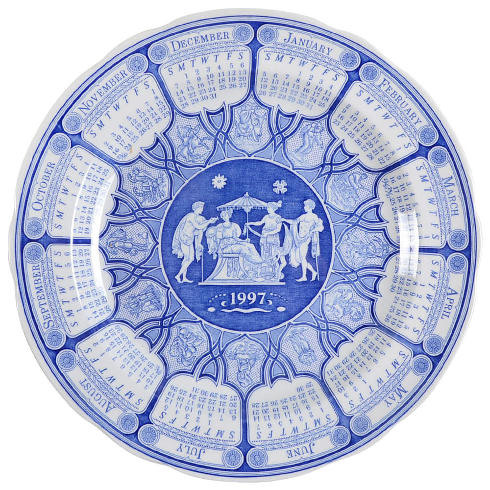 Blue Room Collection "1997" Calendar Plate by Spode-1