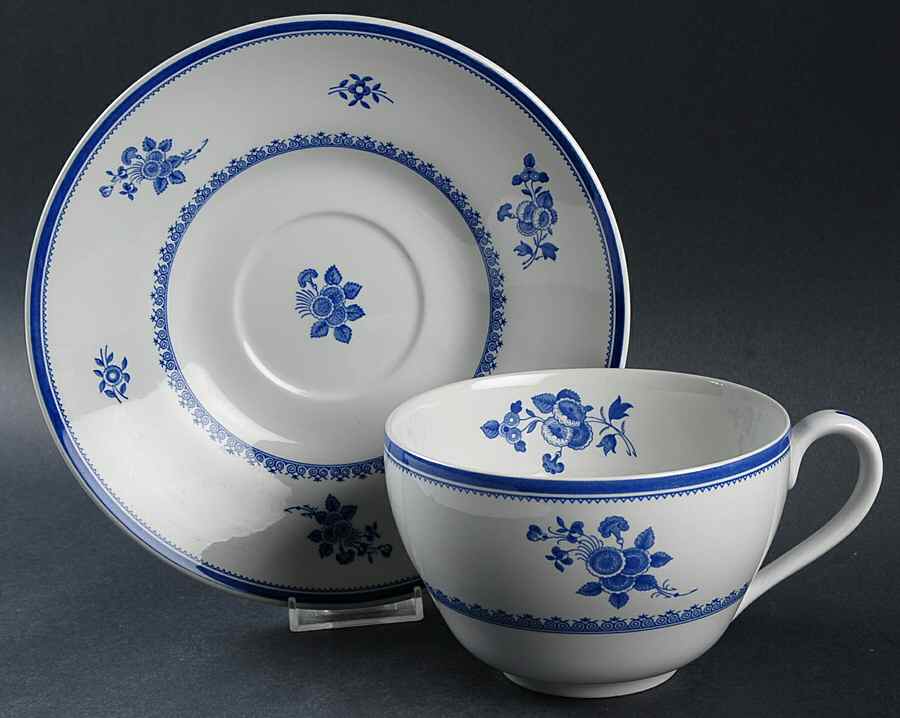 Blue Room Collection Jumbo Cup & Saucer Set by Spode-1