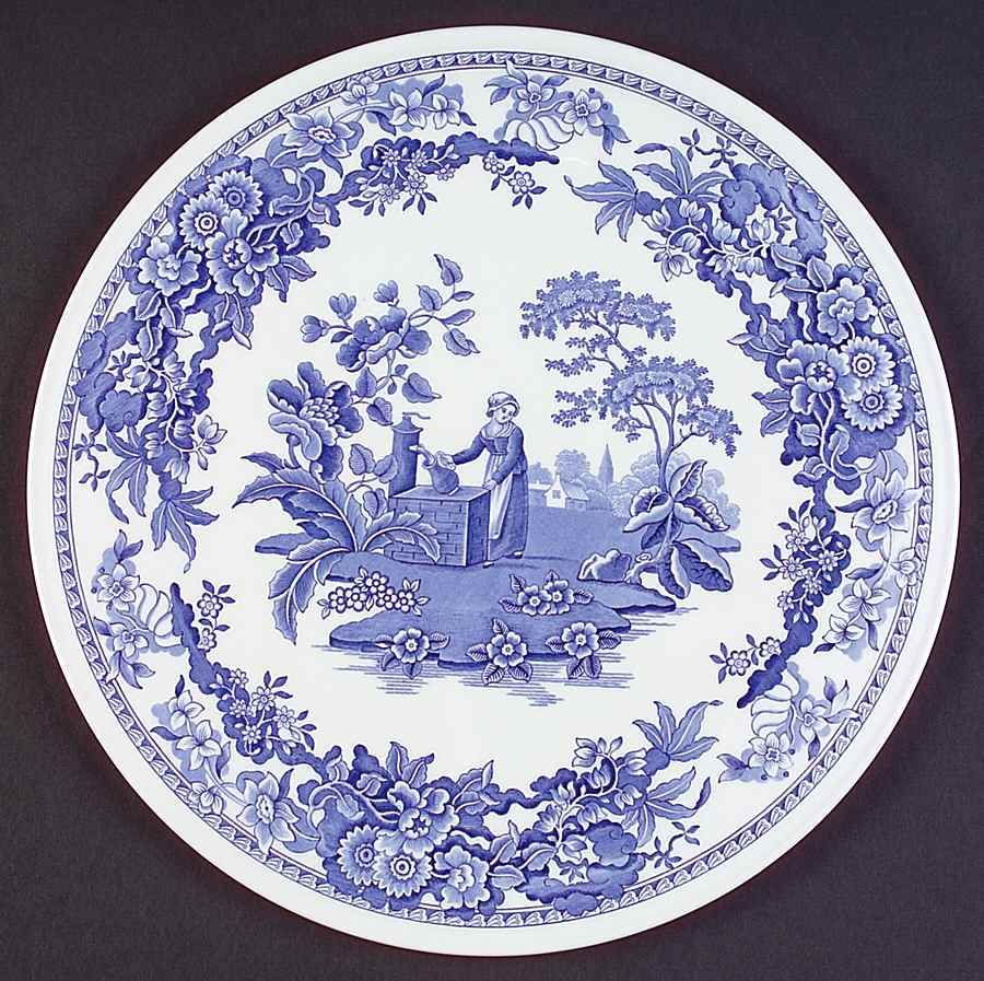 Blue Room Collection Cake Plate by Spode-1