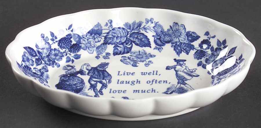 Blue Room Collection Medium Oval Fluted Dish by Spode-1