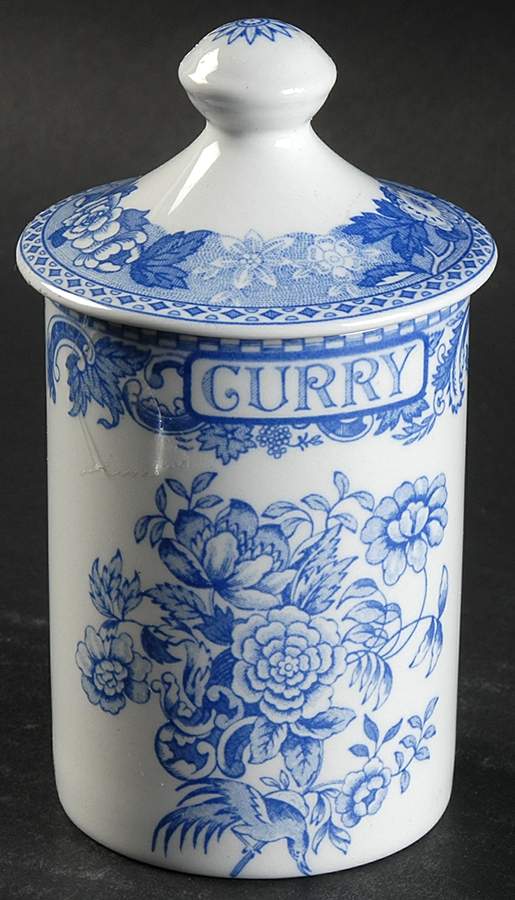 Blue Room Collection Spice Jar Set Individual Jar & Lid by Spode-1