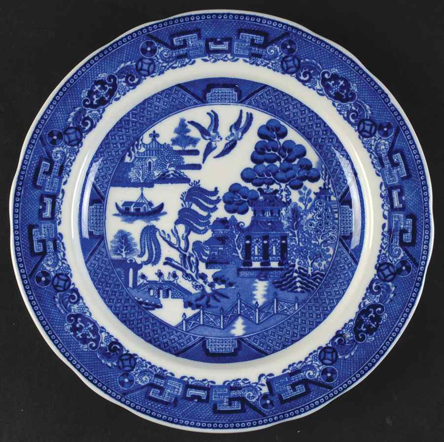 Blue Willow Luncheon Plate by Spode-1