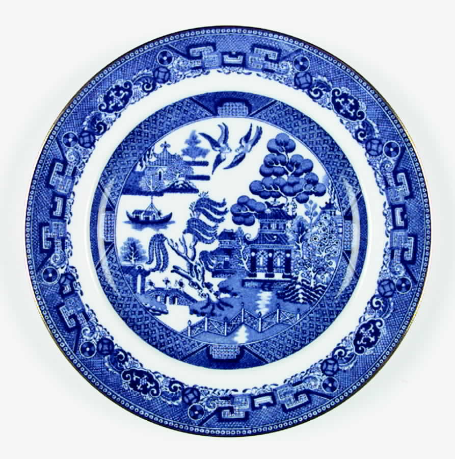 Blue Willow Luncheon Plate by Spode-1
