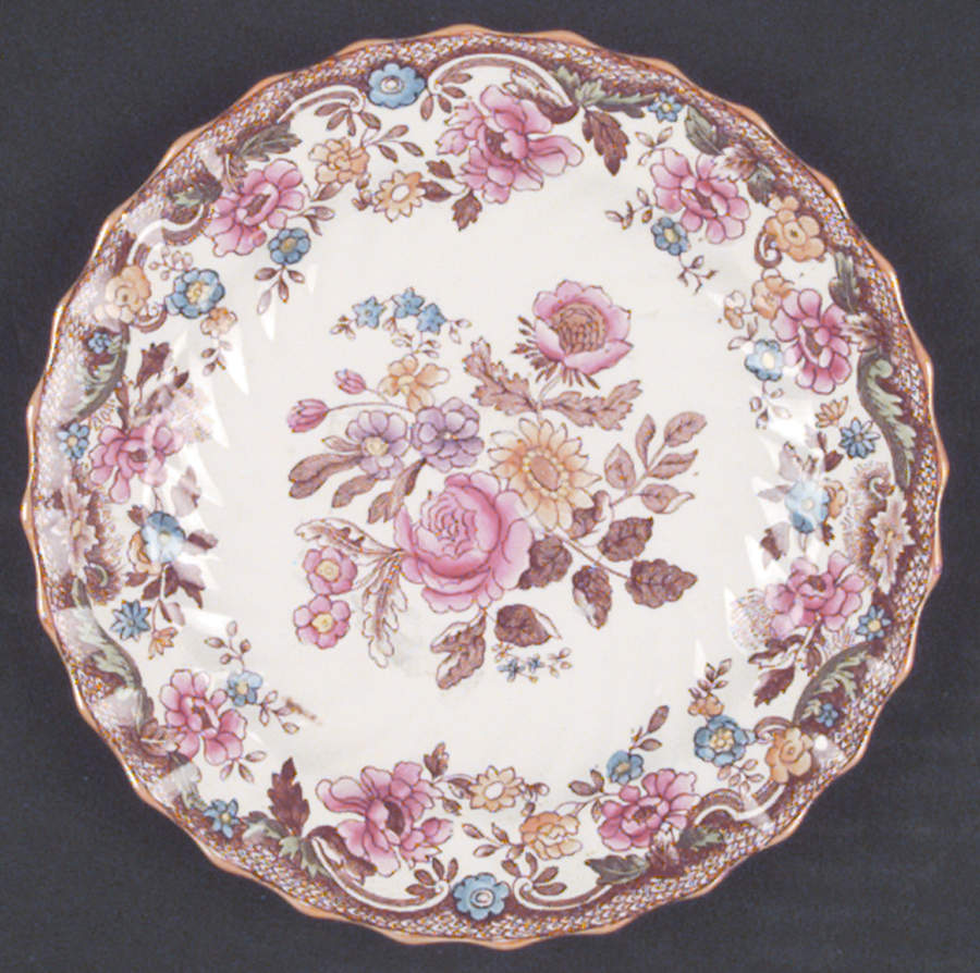 British Flowers Bread & Butter Plate by Spode-1