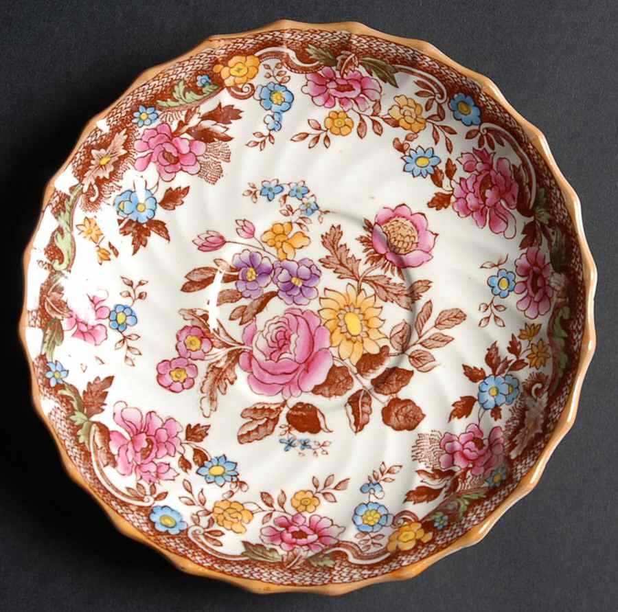 British Flowers Saucer by Spode-1