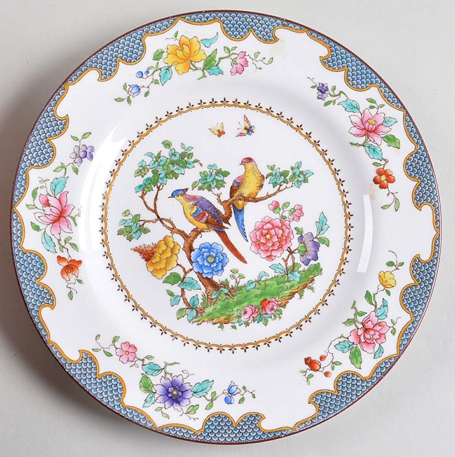 Brompton Blue Luncheon Plate by Spode-1