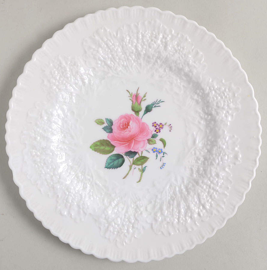 Bridal Rose (No Gold Trim) Luncheon Plate by Spode-1