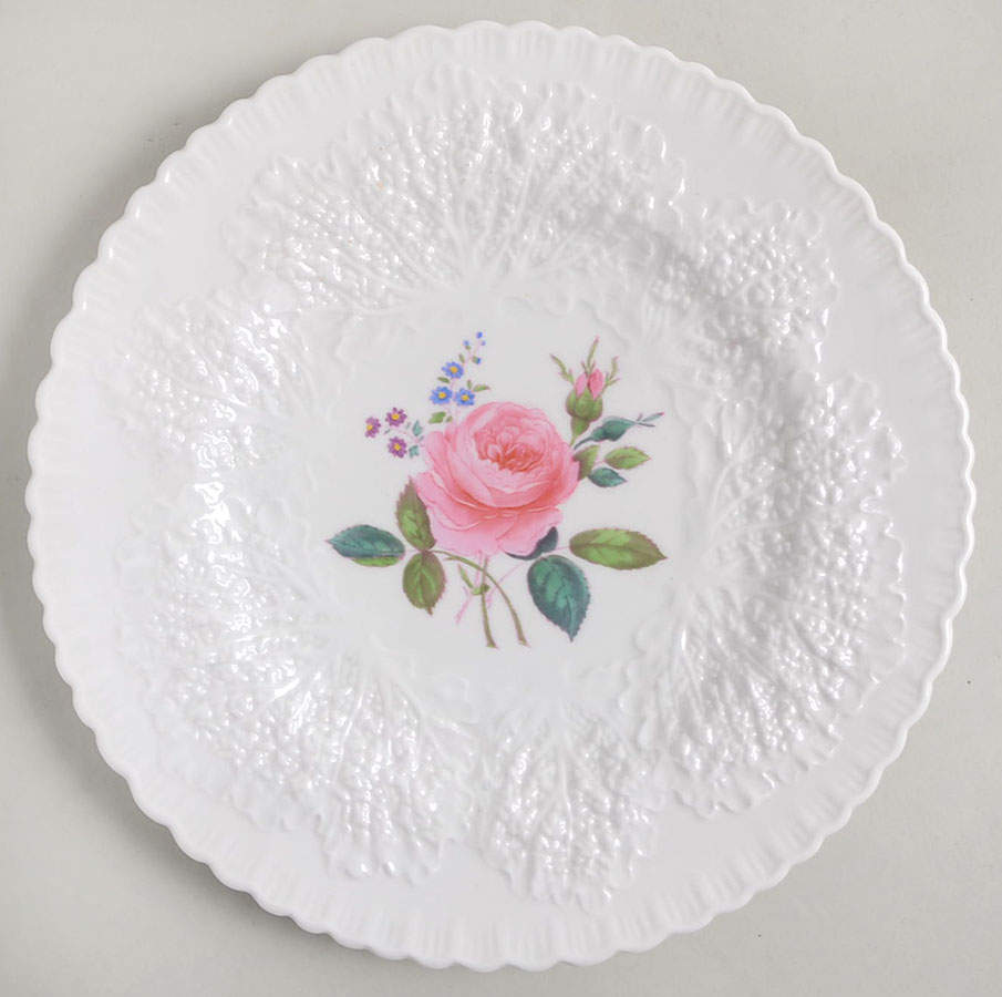 Bridal Rose (No Gold Trim) Luncheon Plate by Spode-1