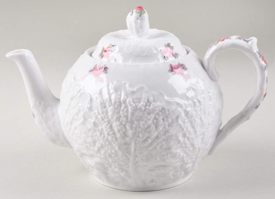 Bridal Rose (No Gold Trim) Small Teapot & Lid by Spode-1