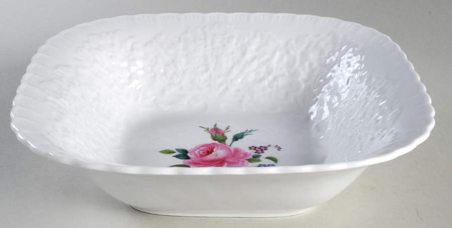 Bridal Rose (No Gold Trim) 9" Square Vegetable Bowl by Spode-1