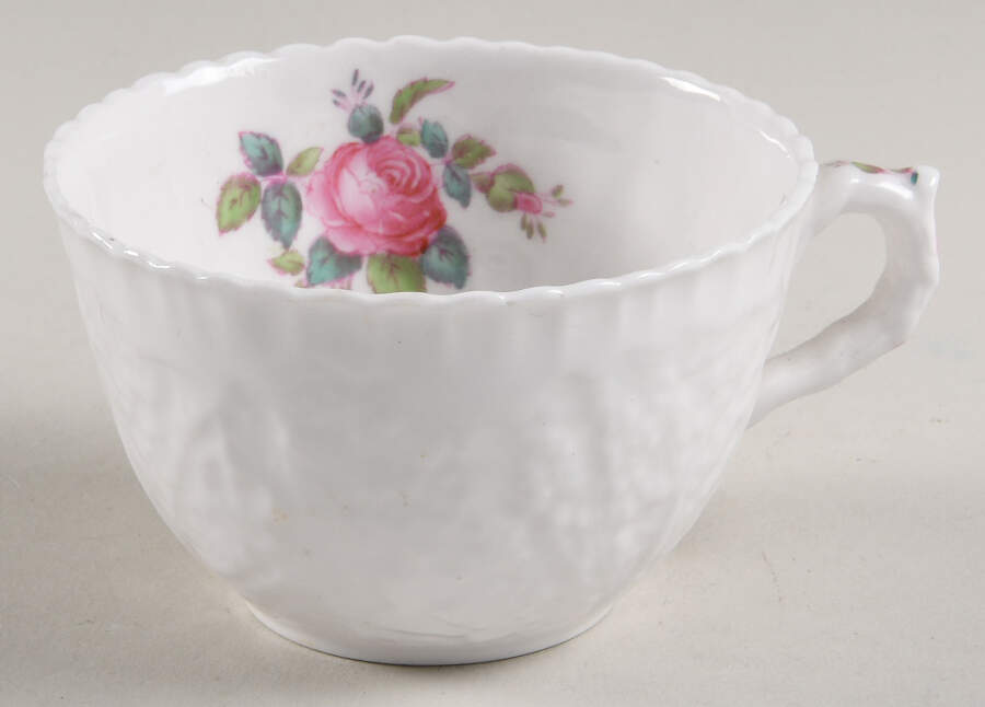 Bridal Rose (No Gold Trim) Flat Cup by Spode-1