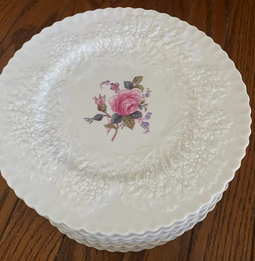 Bridal Rose (No Gold Trim) Luncheon Plate by Spode-1