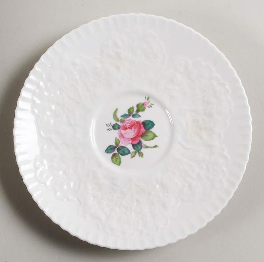Bridal Rose (No Gold Trim) Saucer by Spode-1